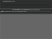 Tablet Screenshot of megabooster.com